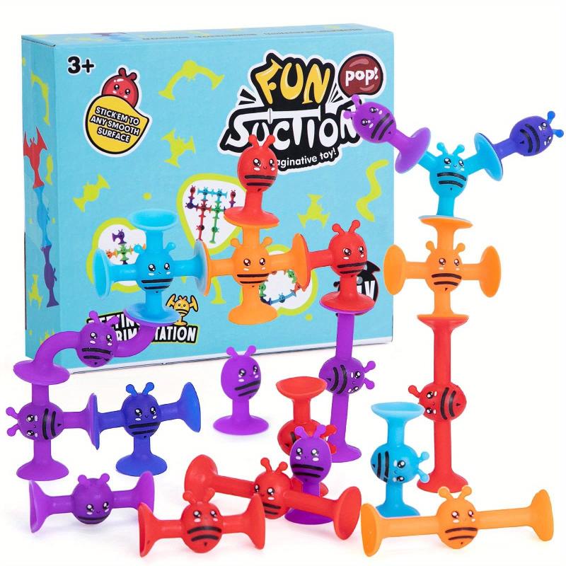 Animal Shape Sensory Suction Cup Toy Set for Kids Bath - 40 Pcs