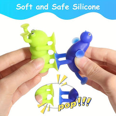 20pcs Bath Toys Sensory Toys For 3 7 Year Old Boys Girls Sucker Building Blocks