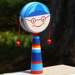 Wooden Rattle Baby Puzzle Toy Exercise Grip Grab