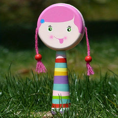 Wooden Rattle Baby Puzzle Toy Exercise Grip Grab