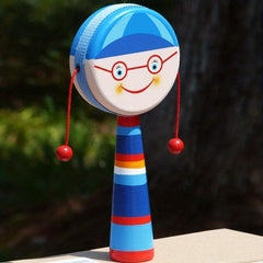 Wooden Rattle Baby Puzzle Toy Exercise Grip Grab