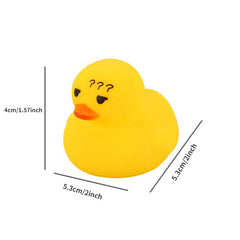 6pcs Squeeze Sounding Duck Baby Bath Toy