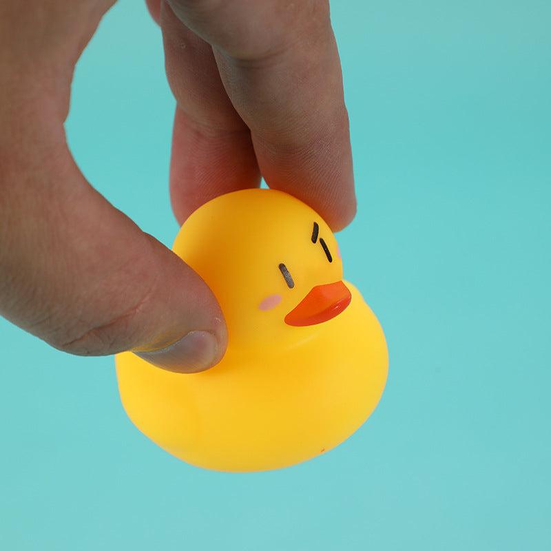 6pcs Squeeze Sounding Duck Baby Bath Toy
