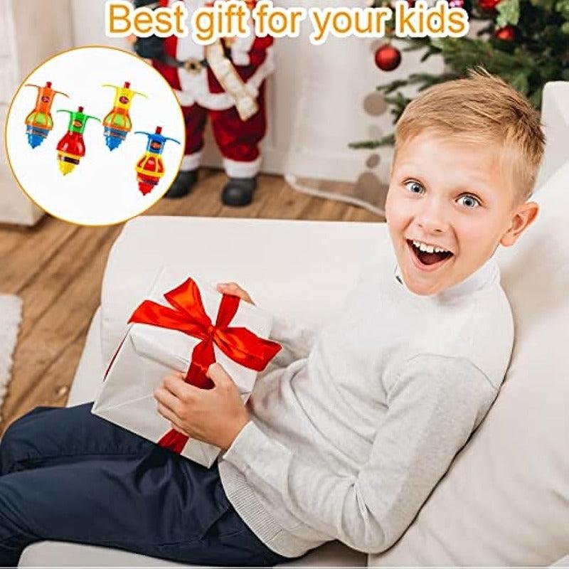 20Pcs Light Up Spinning Tops LED Flashing Gyroscope Toys Party Favors