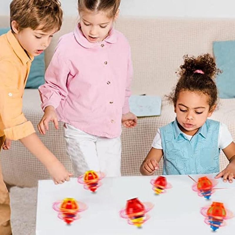 20Pcs Light Up Spinning Tops LED Flashing Gyroscope Toys Party Favors