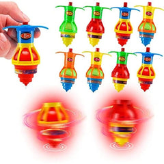 20Pcs Light Up Spinning Tops LED Flashing Gyroscope Toys Party Favors