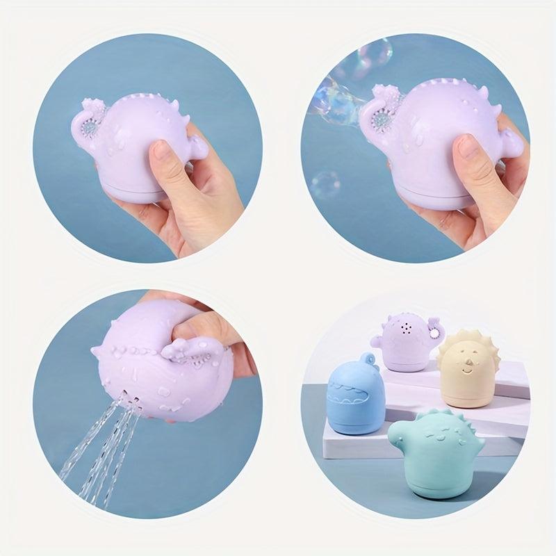 Silicone Dinosaur Bathtub Toys for Boys and Girls