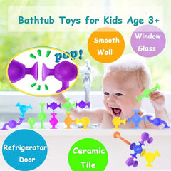 32 Pc Suction Toys Sensory Autistic Children Bath Toy Montessori Silicone Sucker