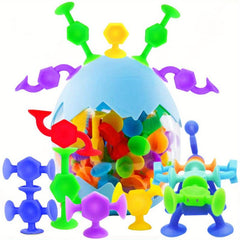 32 Pc Suction Toys Sensory Autistic Children Bath Toy Montessori Silicone Sucker