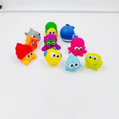 Water Absorbing Rubber Spray Toys for Bath Time