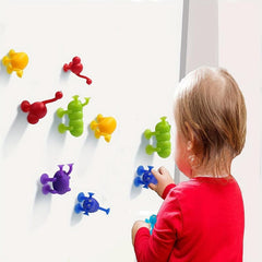 21Pcs Animal & Cartoon Suction Cup Bath Toys Sensory Toys For Kids