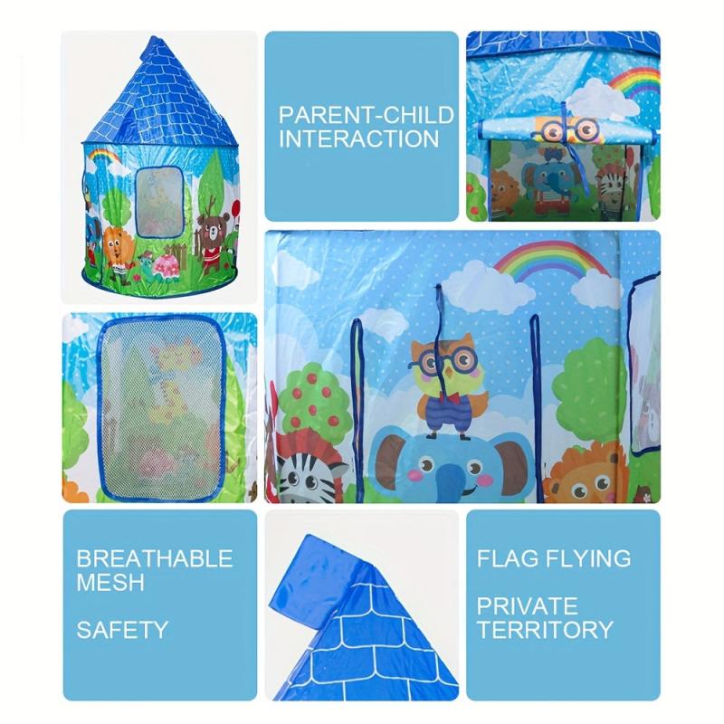 Indoor Children's Folding Tent Animal Models Yurt Activity House