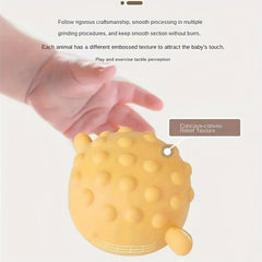 Rubber Animal Stacking Bath Toy with Music and Water Spray