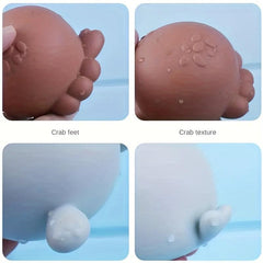 Rubber Animal Stacking Bath Toy with Music and Water Spray