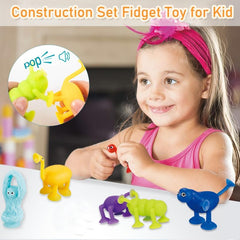 Sensory Silicone Building Blocks Set for Kids 4-7 Years