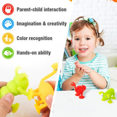 Sensory Silicone Building Blocks Set for Kids 4-7 Years