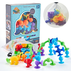 Sensory Silicone Building Blocks Set for Kids 4-7 Years