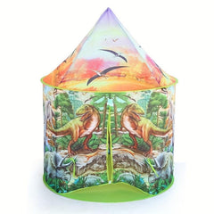 Kids Dino Play Tent Indoor Outdoor Yurt Fun Game Ocean Ball Toy Tent