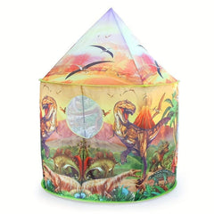 Kids Dino Play Tent Indoor Outdoor Yurt Fun Game Ocean Ball Toy Tent