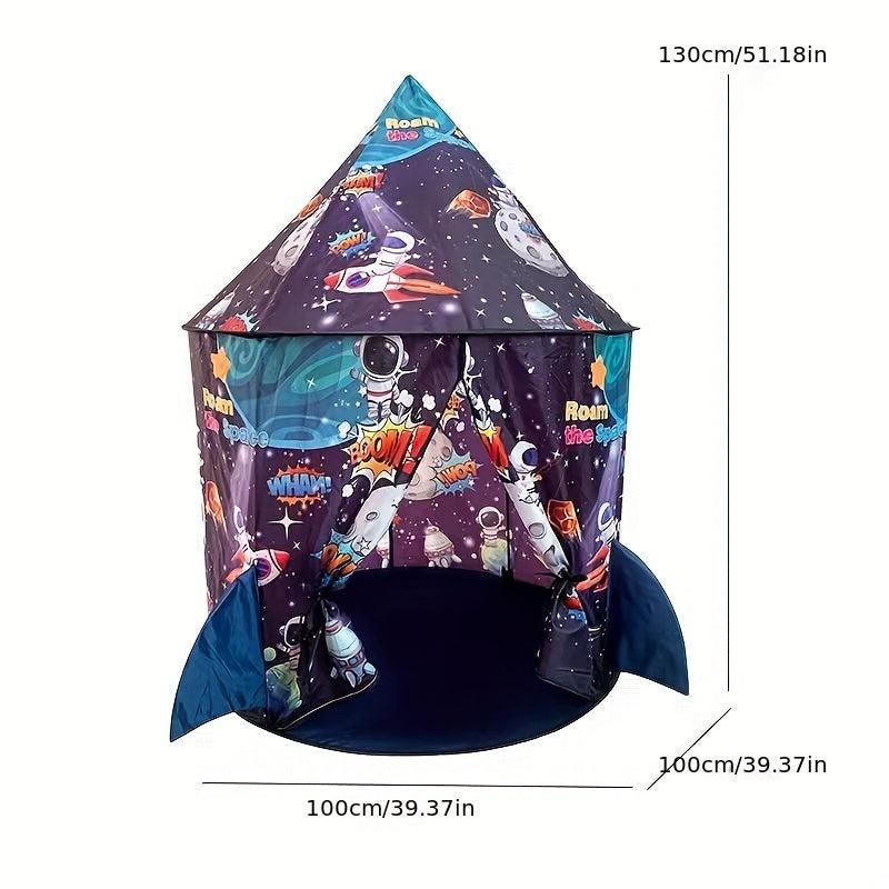 Kids Space Theme Tent Play House Indoor Outdoor Foldable Portable