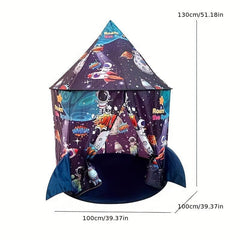 Kids Space Theme Tent Play House Indoor Outdoor Foldable Portable