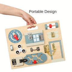 Montessori Busy Board for Infants and Children