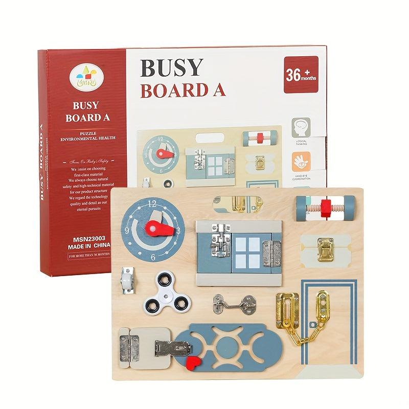 Montessori Busy Board for Infants and Children