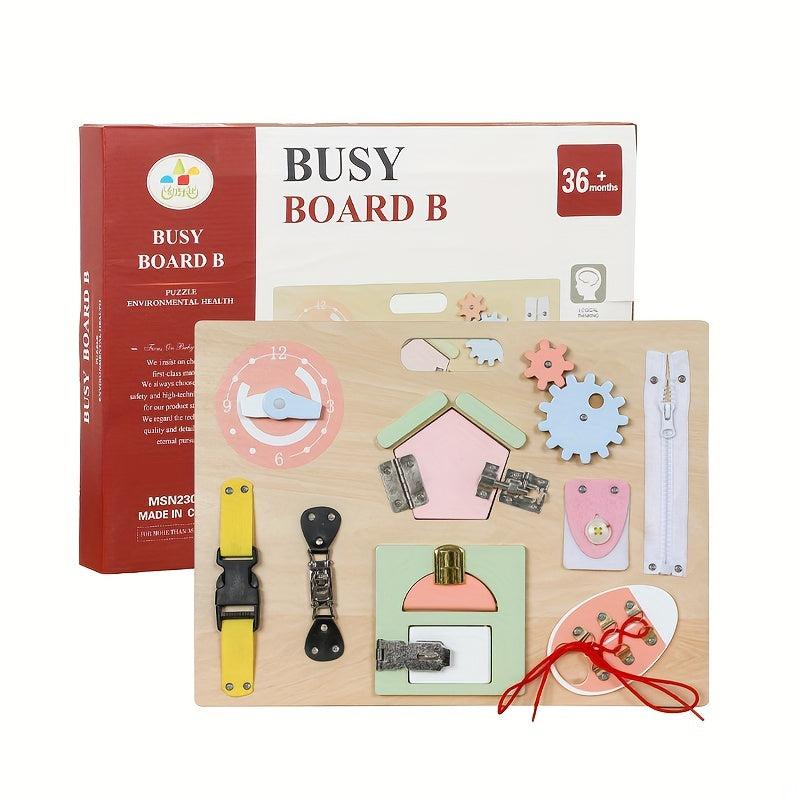 Montessori Busy Board for Infants and Children