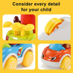 6 Pack Baby Toy Cars For Boys - Push Cars Birthday Gift Set