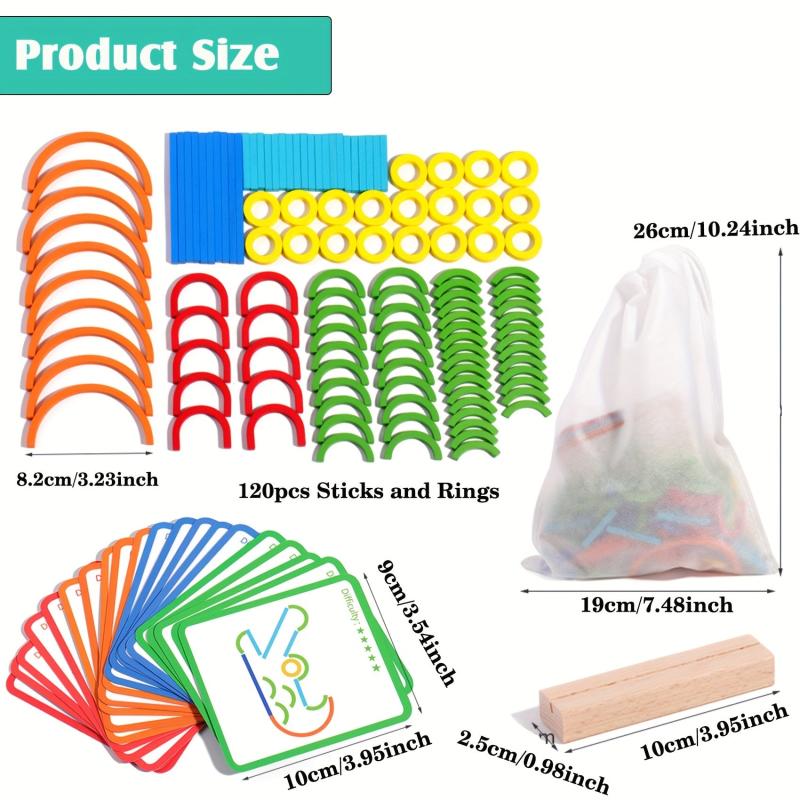 Montessori Puzzle Blocks Letter Pattern Matching Building Games