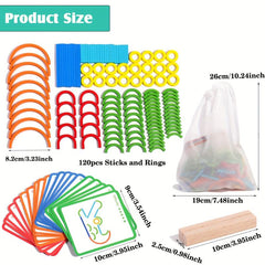 Montessori Puzzle Blocks Letter Pattern Matching Building Games