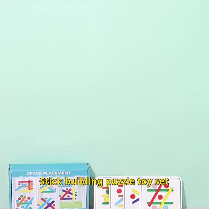 Rainbow Stick Puzzle Montessori Teaching Aids for Kids