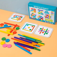 Rainbow Stick Puzzle Montessori Teaching Aids for Kids