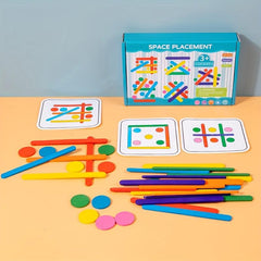 Rainbow Stick Puzzle Montessori Teaching Aids for Kids
