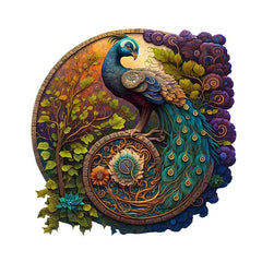 Peacock Wood Puzzle Variety Of Special Shapes Creative For Boys And Girls