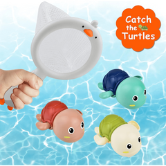 4 Pcs Baby Bath Toys Floating Wind Up Kids Bathtub Toys Boys Girls Gift