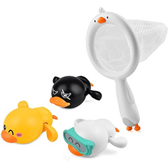 4 Pcs Baby Bath Toys Floating Wind Up Kids Bathtub Toys Boys Girls Gift