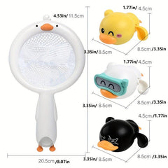 4 Pcs Baby Bath Toys Floating Wind Up Kids Bathtub Toys Boys Girls Gift