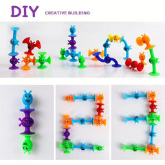 32pcs Suction Cup Toys With Eggshell Storage Baby Sensory Toys