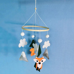 Baby Rattles Felt Cartoon Bear Hanging Bed Bell Mob
