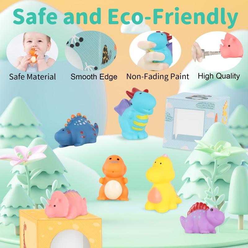 Dino Sorting & Stacking Toys for Toddlers & Babies