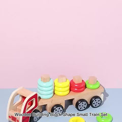 Shape Recognition Building Blocks Train Puzzle Toy