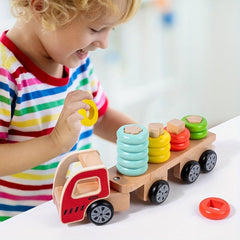 Shape Recognition Building Blocks Train Puzzle Toy