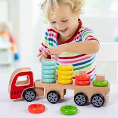 Shape Recognition Building Blocks Train Puzzle Toy