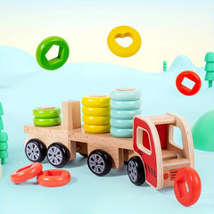 Shape Recognition Building Blocks Train Puzzle Toy