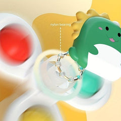 3pcs Suction Cup Spinning Toys for Babies - Stress Relief, Hand-Eye Coordination