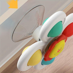 3pcs Suction Cup Spinning Toys for Babies - Stress Relief, Hand-Eye Coordination