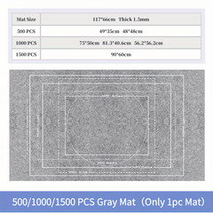 Puzzle Mat Roll Up 1000 Pieces Portable Pad with Sorting Trays
