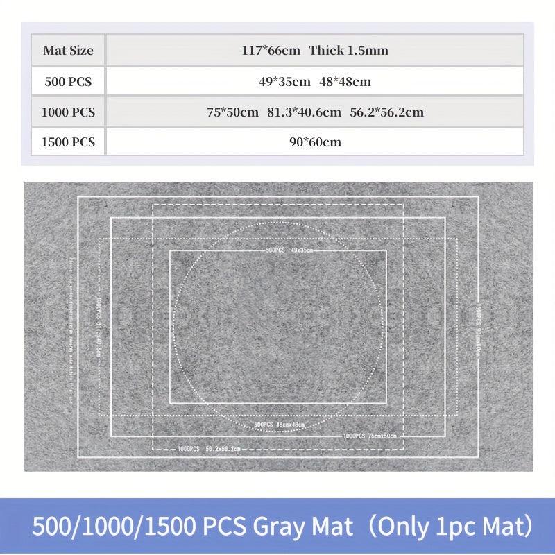 Puzzle Mat Roll Up 1000 Pieces Portable Pad with Sorting Trays