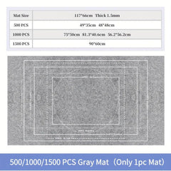 Puzzle Mat Roll Up 1000 Pieces Portable Pad with Sorting Trays
